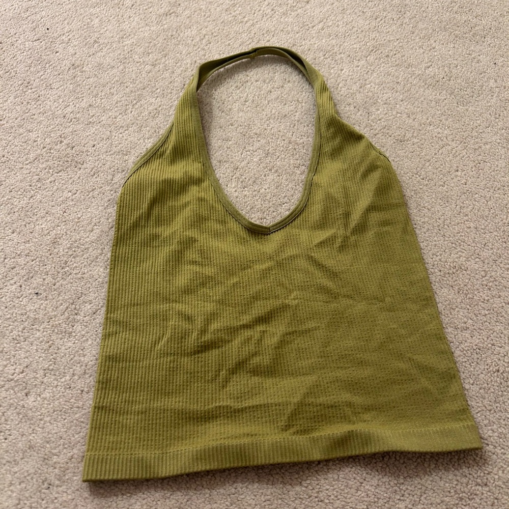out from under green halter top